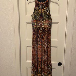 Boston Proper Morrocan Multi-colored Maxi Dress